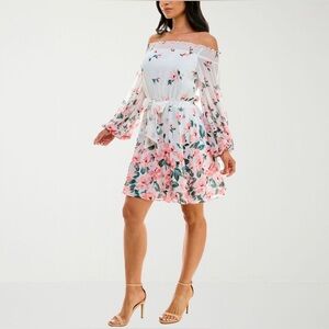 33. Premier Amour Floral women’s Long Sleeve Floral + Flare Dress